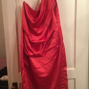 David’s Bridal Orange dress